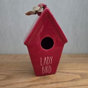 🏷️ B1G1 FREE 🏷️ Rae Dunn Red LADY BIRD Birdhouse